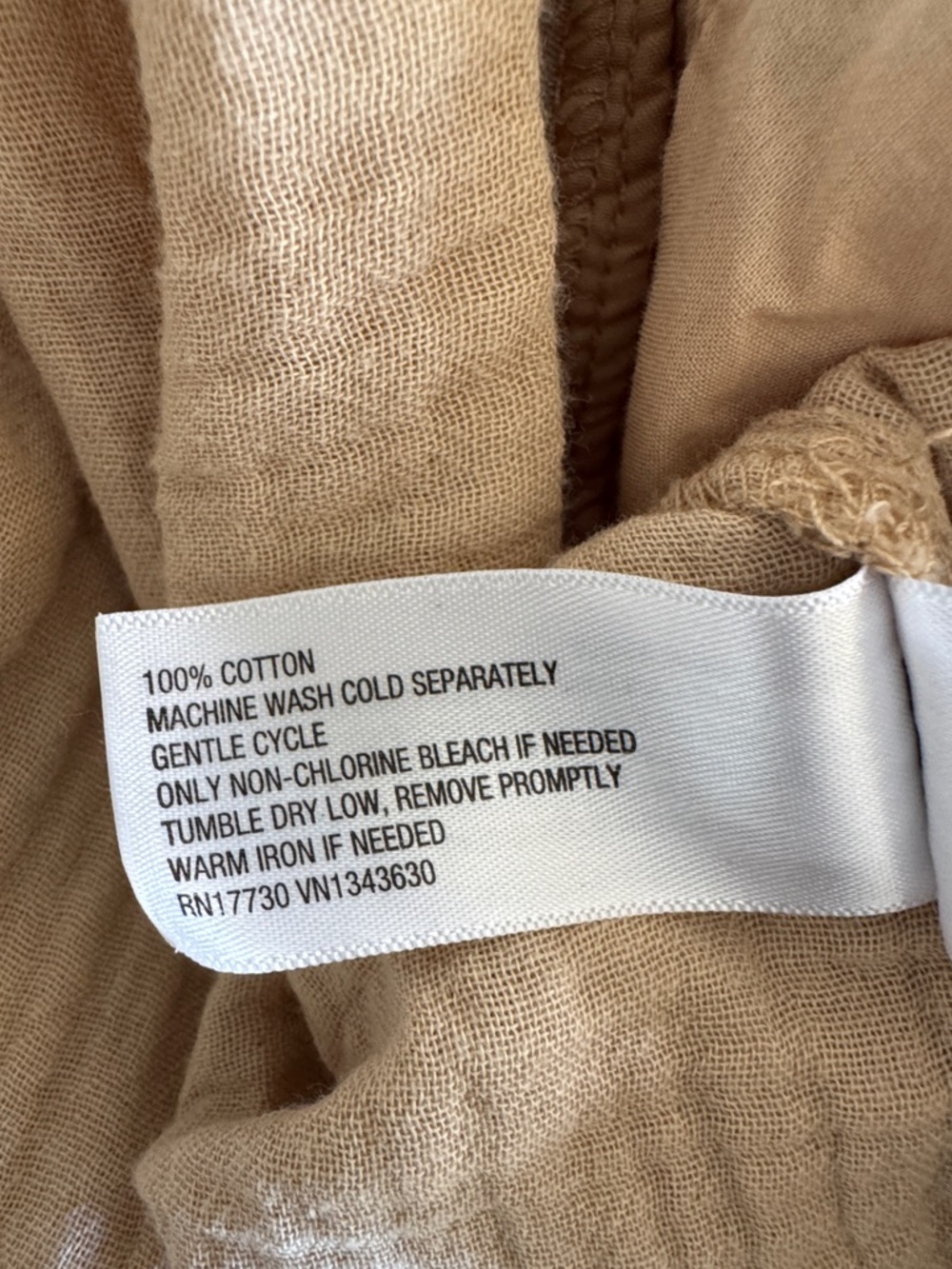 Universal Thread 100% Cotton Gauze Tan Halter Maxi Dress with Side Slits Size M - Picture 6 of 6